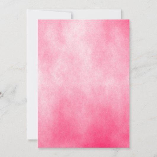 小さな蝶が赤ちゃんシャワーの途中にある 招待状 (裏面)