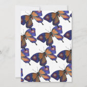 小さな蝶が途中のフローラベビー 招待状 (裏面)