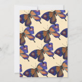 小さな蝶が途中のフローラベビー 招待状 (裏面)