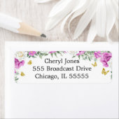 小さな蝶が途中の住所 シール (インサイチュ)