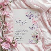 小さな蝶が途中の招待状