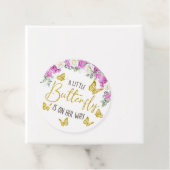 小さな蝶が途中サークルメッセージカード フェイバータグ (インサイチュ)