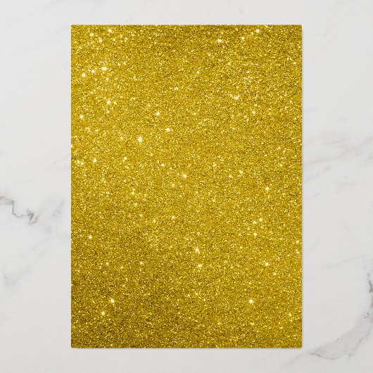 小さな蝶が途中ベビーシャワー金ゴールド 箔招待状 (裏面)