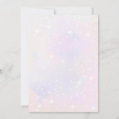 小さな蝶の女の子ベビーシャワーの招待状 招待状 (裏面)