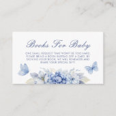 小さな蝶の本男の赤ちゃん赤ちゃんシャワー エンクロージャーカード (正面)