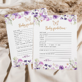 小さな蝶の紫の金ゴールドベビー予測