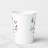 小さな蝶の誕生日パーティー 紙コップ (右)