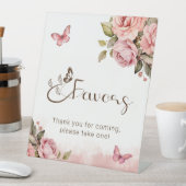 小さな蝶の赤ちゃんシャワーが好き 台座サイン (インサイチュ)