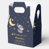 小さな蝶の赤ちゃんシャワーと可愛い象 フェイバーボックス (オープン)