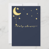 小さな蝶の赤ちゃんシャワーと可愛い象 招待状 (裏面)