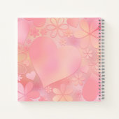 小さな蝶の赤ちゃんシャワーのゲストブック ノートブック (裏面)