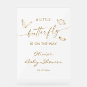 小さな蝶の赤ちゃんシャワーへようこそ アクリルサイン (正面)