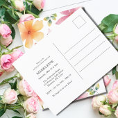 小さな蝶の赤ちゃんシャワー インビテーションポストカード