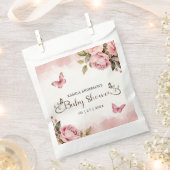 小さな蝶の赤ちゃんシャワー フェイバーバッグ (クリップ留めされた状態)