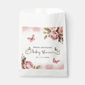 小さな蝶の赤ちゃんシャワー フェイバーバッグ (正面)