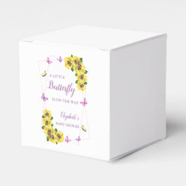 小さな蝶の赤ちゃんシャワー フェイバーボックス