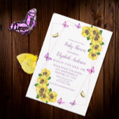 小さな蝶の赤ちゃんシャワー 招待状