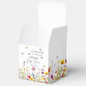 小さな蝶の野生の花の赤ちゃんシャワー フェイバーボックス (オープン)