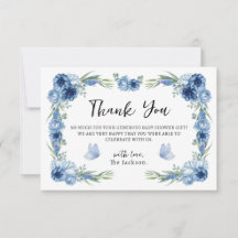 小さな蝶の青フローラあり素朴がとう