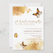 小さな蝶は黄金の道を歩いて行く 招待状 (正面)