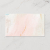 小さな蝶パステルお洒落赤ちゃんシャワー エンクロージャーカード (裏面)