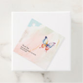 小さな蝶パステルお洒落赤ちゃんシャワー フェイバータグ (インサイチュ)