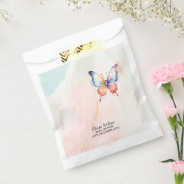 小さな蝶パステルお洒落赤ちゃんシャワー フェイバーバッグ