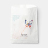 小さな蝶パステルお洒落赤ちゃんシャワー フェイバーバッグ (正面)