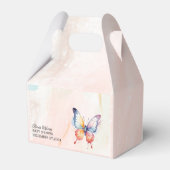 小さな蝶パステルお洒落赤ちゃんシャワー フェイバーボックス (裏面サイド)