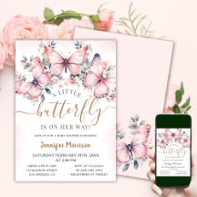 小さな蝶 |フローラバタフライベビーシャワー