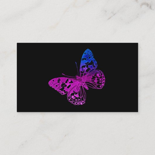 小さな蝶 名刺 (裏面)