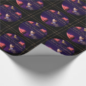 小さな行書でメリークリスマス – リボン –  ラッピングペーパー (角)