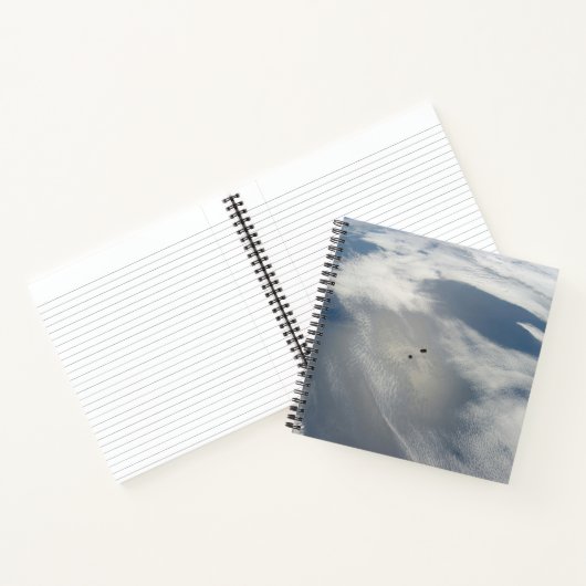 小さな衛星は地球の一部の上を公転する。 ノートブック (内部)