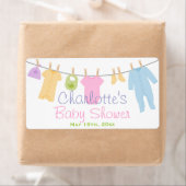 小さな衣服赤ちゃんシャワー水ボトルラベル ラベル (インサイチュ)