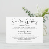 小さな規模に縮小したエレガントな結婚式 案内状 (スタンド正面)