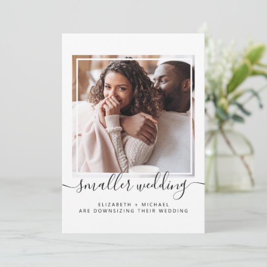 小さな規模に縮小した結婚式の写真発表 (スタンド正面)