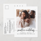 小さな規模のウェディングフォト 案内ポストカード (正面/裏面)