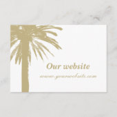 小さな親密なビーチ結婚式エンクロージャカード エンクロージャーカード (正面)