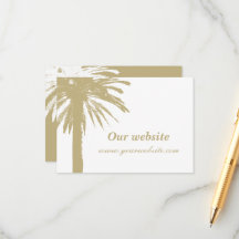 小さな親密なビーチ結婚式エンクロージャカード