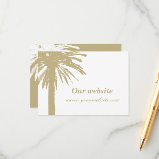 小さな親密なビーチ結婚式エンクロージャカード エンクロージャーカード (正面/裏面インサイチュ)