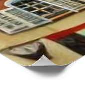 小さな観光客の町の多くのカラフルの家は美しい ポスター (角)