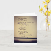 小さな詩 カード (黄色い花)