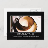 小さな話は小さな心のための会話である ポストカード (正面/裏面)