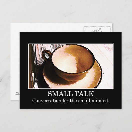 小さな話は小さな心のための会話である ポストカード (正面/裏面)