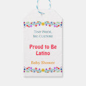 小さな誇り、大きな文化 - ラティーノの赤ちゃんとして誇りに思う ギフトタグ (裏面)