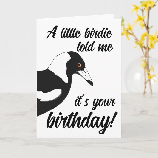 小さな誕生日カード カード (黄色い花)