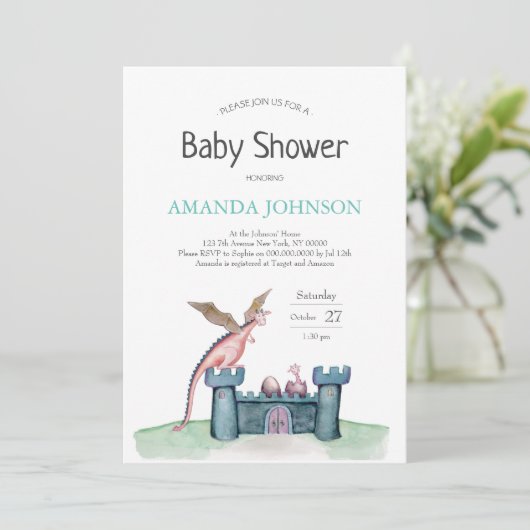 小さな誕生 招待状 (スタンド正面)