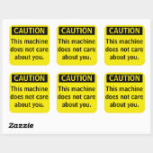 小さな警告パロディ警告のステッカー スクエアシール (シート)