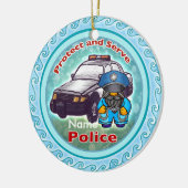 小さな警察官のオーナメント セラミックオーナメント (左)