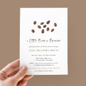 小さな豆がコーヒーの赤ちゃんモダンのシャワーを醸造している 招待状